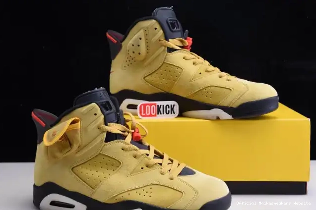 Official Maikesneakers X AIR JORDAN 6 TRAVIS YELLOW SCOTT CN1084-300 0525